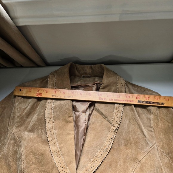 Wilsons Women’s Suede Leather Jacket Brown Belted Size Medium Western Cowgirl - Picture 15 of 16